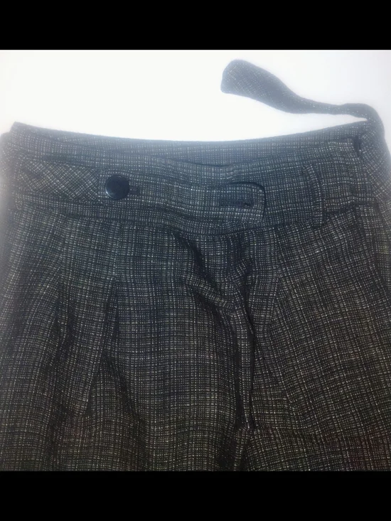 Ann Taylor Black and White Plaid Mini Skirt - Picture 3 of 5